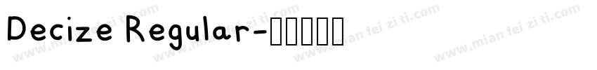 Decize Regular字体转换